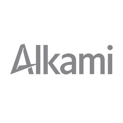 Alkami logo in gray