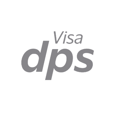 Visa dps logo in gray
