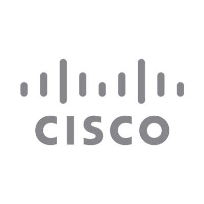 Cisco logo in gray