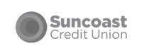 suncoast credit union logo in grayscale
