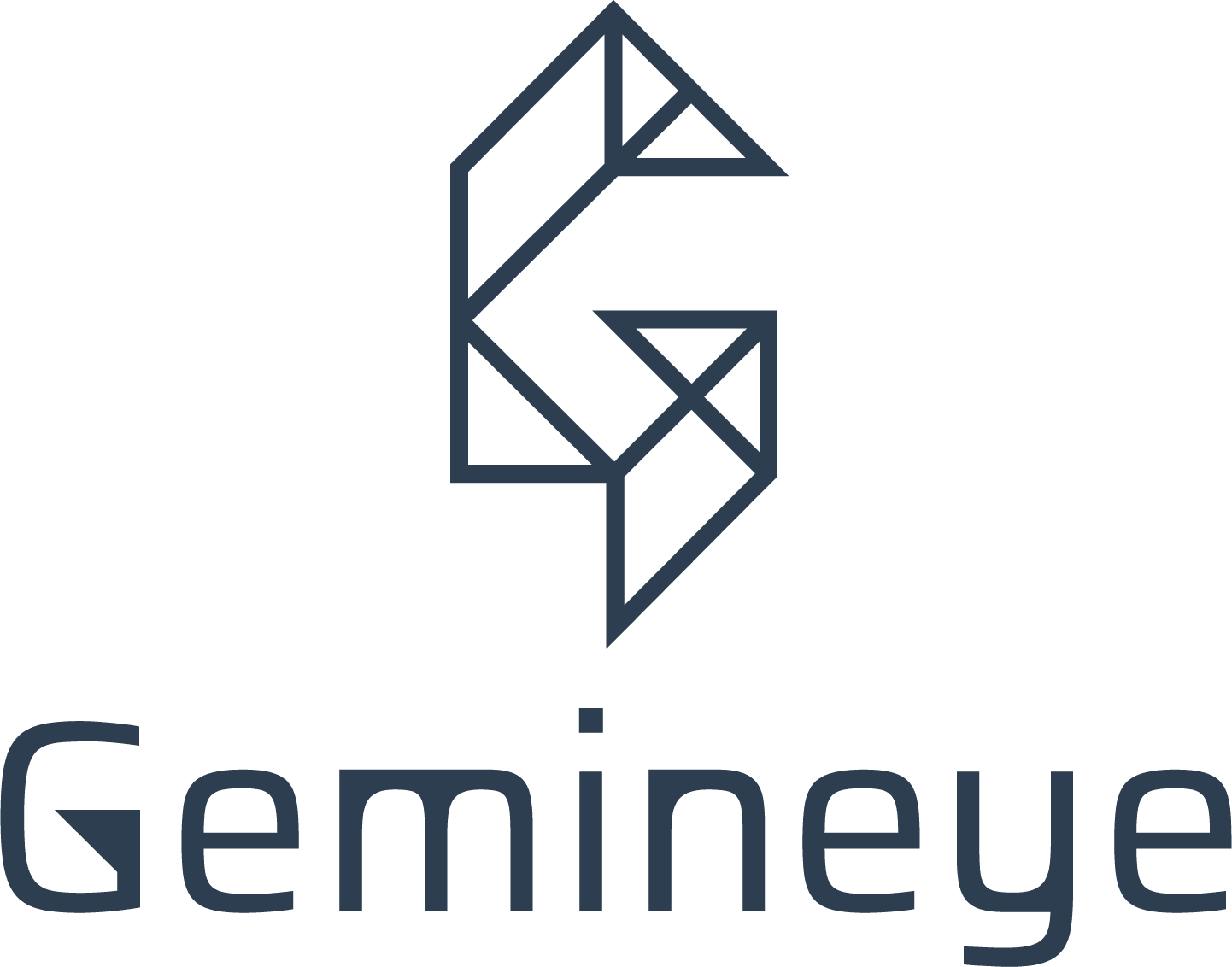 Gemineye logo in black outline.