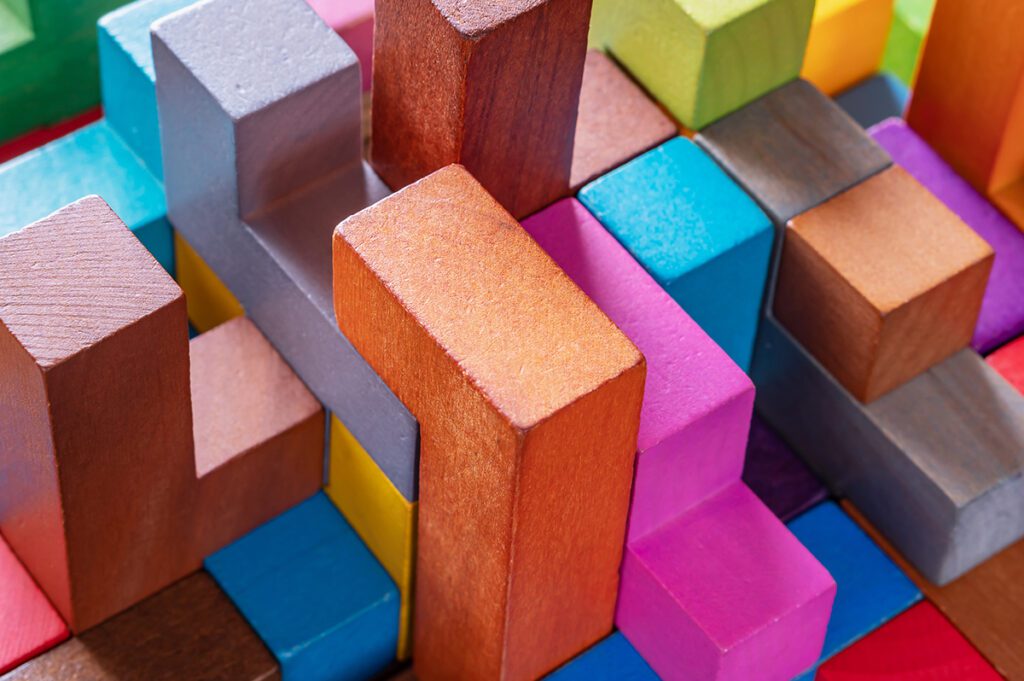 colorful building blocks